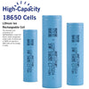50 PCS 18650 Rechargeable Battery Lithium 3.7V Batteries for Flashlights Headlamp WHOLESALE