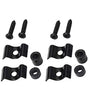 NC AYUBOUSA Guitar String Trees String Retainer Guides Compatible with Strat Tele Style Electric Guitar Bass Parts Replacement Pack of 4pcs with Mounting Screws Black.