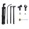 Mic Stand Boom Microphone Stands Tripod Gooseneck mic arm stand Height Adjustable 3'- 6' with Mic Clips and 3/8" - 5/8" Adapter Microphone stand for Singing,Blue Yeti Snowball,Most Mics