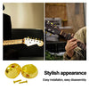 MAXCHEER 6PCS Small Oval Metal Guitar Tuning Pegs keys Tuners Machine Heads replacement Buttons knobs Handle (Gold)