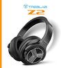 TREBLAB Z2 | Over Ear Workout Headphones with Microphone | Bluetooth 5.0, Active Noise Cancelling (ANC) | Up to 35H Battery Life | Wireless Headphones for Sport, Workout, Running, Gym