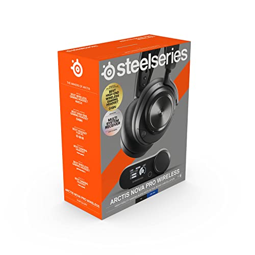 SteelSeries Arctis Nova Pro Wireless Multi-System Gaming Headset - Premium  Hi-Fi Drivers - Active Noise Cancellation - Infinity Power System -  ClearCast Gen 2 Mic - PC, PS5, PS4, Switch, Mobile 