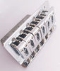 NC AYUBOUSA Electric Guitar Bridge Tremolo System Set with 6mm whammy Bar for 6 String Strat Guitar Tailpiece Replacement Chrome