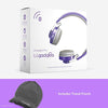 LilGadgets Untangled Pro Wireless Kids Headphones, On-Ear Bluetooth Toddler Headset with Built-in Microphone, Design, No More Tangled Wires, Perfect for Children in School, Purple