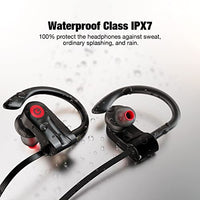 PSIER Bluetooth Headphones, Wireless Headphones Bluetooth 5.3 Wireless Earbuds 15H Playtime IPX7 Waterproof in Ear Earphones Clear Calls with Mic Sound Isolation Headsets for Running, Sports, Workout