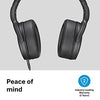 Sennheiser HD 400S Closed Back, Around Ear Headphone with One-Button Smart Remote on Detachable Cable