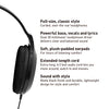 Panasonic Headphones, Lightweight Over the Ear Wired Headphones with Clear Sound and XBS for Extra Bass, Long Cord, 3.5mm Jack for Phones and Laptops – RP-HT161-K (Black)