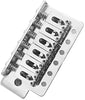 NC AYUBOUSA Electric Guitar Bridge Tremolo System Set with 6mm whammy Bar for 6 String Strat Guitar Tailpiece Replacement Chrome