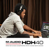 M-Audio HDH40 – Over Ear Studio Headphones with Closed Back Design, Flexible Headband and 2.7m Cable for Studio Monitoring, Podcasting and Recording - Black