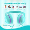 vinamass Kids Headphones, Ear Headphones for Kids, Wired Headphones with Safe Volume Limiter 85dB, Adjustable and Flexible for Kids, Boys, Girls,Suit for School Classroom Students Teens Children