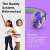 LilGadgets Untangled Pro Wireless Kids Headphones, On-Ear Bluetooth Toddler Headset with Built-in Microphone, Design, No More Tangled Wires, Perfect for Children in School, Purple