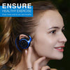 RTUSIA Small Bluetooth Headphones Wrap Around Head - Sports Wireless Headset with Built in Microphone and Crystal-Clear Sound, Foldable and Carried in The Purse, and 12-Hour Battery Life, Blue