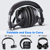 OneOdio Bluetooth Over Ear Headphones, 110 Hrs Wireless/Wired Stereo Sound Foldable Headsets with Deep Bass 50mm Neodymium Drivers for PC/Phone/Tablet - Studio Wireless Pro C, Black