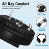 MOYICOW Bluetooth Headphones Over Ear with Microphone,Foldable Wireless and Wired Stereo Headset Micro SD/TF,FM,Soft Earmuffs &Light Weight for Prolonged Wearing (Black)
