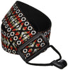 Performance Plus Classical Guitar/Ukulele Strap, Woven Tapestry/Hootenanny Patterns, GS5-RT - Burgundy Sand