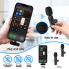 Kopdkes 2 Pack Wireless Lavalier Microphone for iPhone iPad, Lapel Mics Plug-Play 2.4G Ultra-Low Delay Built-in Noise Reduction Chip 8H Working Time for Video Recording Interview Podcast Vlog YouTube