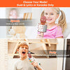 Karaoke Microphone for Kids Gifts Age 3-10,Hot Toys for 4 5 6 7 8 9 Year Old Girls Singing Microphone,Birthday Gifts for 8 9 10 11 Years Old Boys Girls(Rose Gold)