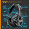TREBLAB Z2 | Over Ear Workout Headphones with Microphone | Bluetooth 5.0, Active Noise Cancelling (ANC) | Up to 35H Battery Life | Wireless Headphones for Sport, Workout, Running, Gym