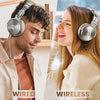 OneOdio Bluetooth Over Ear Headphones - Wireless/Wired 110 Hrs Stereo Sound Bluetooth Foldable Headsets with Deep Bass 50mm Neodymium Drivers for PC/Phone - Studio Wireless Pro C, Champagne Gold