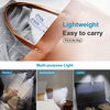 Music Stand Light, White Clip on LED Book Lights, USB and AAA Battery Operated, Reading Lamp in Bed, 4 Brightness Levels, Ideal for Bookworms, Piano Player, Kids, Travel (Dual Arm)