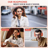 RUNOLIM Bluetooth Headphones Over Ear, 65 Hours Playtime Wireless Headphones with Microphone, Lightweight Foldable & Portable Stereo Bass Headsets for Smartphone, Tablet, Computer, TV, MP3/4