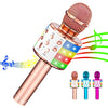 Karaoke Microphone for Kids Gifts Age 3-10,Hot Toys for 4 5 6 7 8 9 Year Old Girls Singing Microphone,Birthday Gifts for 8 9 10 11 Years Old Boys Girls(Rose Gold)
