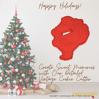 50 Pack Vintage Style Santa With Pack Cookie Cutter, Christmas Cookie Cutters, Christmas Baking Supplies