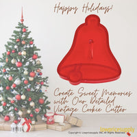 50 Pack Vintage Style Church Bell Cookie Cutter, Christmas Cookie Cutters, Christmas Baking Supplies