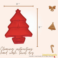 50 Pack Vintage Style Spruce Tree Cookie Cutter, Christmas Cookie Cutters, Christmas Baking Supplies