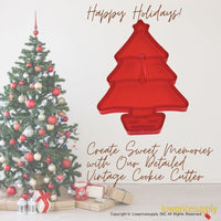 50 Pack Vintage Style Spruce Tree Cookie Cutter, Christmas Cookie Cutters, Christmas Baking Supplies