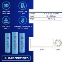 50 PCS 18650 Rechargeable Battery Lithium 3.7V Batteries for Flashlights Headlamp WHOLESALE