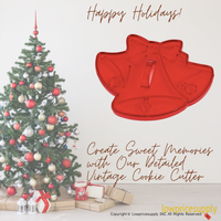 50 Pack Vintage Style Christmas Bells Cookie Cutter, Christmas Cookie Cutters, Christmas Baking Supplies