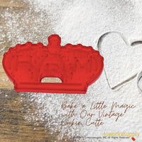50 Pack Vintage Style HRM Crown Cookie Cutter, Christmas Cookie Cutters, Christmas Baking Supplies