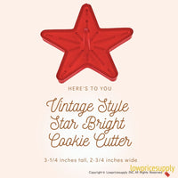50 Pack Vintage Style Star Bright Cookie Cutter, Christmas Cookie Cutters, Christmas Baking Supplies