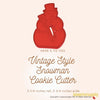 50 Pack Vintage Style Snowman Cookie Cutter, Christmas Cookie Cutters, Christmas Baking Supplies