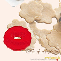 50 Pack Vintage Style Happy Birthday Cookie Cutter, Christmas Cookie Cutters, Christmas Baking Supplies