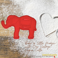 50 Pack Vintage Style Circus Elephant Cookie Cutter, Christmas Cookie Cutters, Christmas Baking Supplies