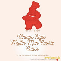 50 Pack Vintage Style Muffin Man Cookie Cutter, Christmas Cookie Cutters, Christmas Baking Supplies