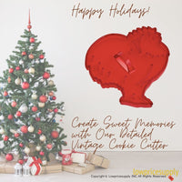 50 Pack Vintage Style Rooster Cookie Cutter, Christmas Cookie Cutters, Christmas Baking Supplies