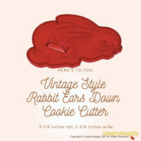 50 Pack Vintage Style Rabbit Ears Down Cookie Cutter, Christmas Cookie Cutters, Christmas Baking Supplies