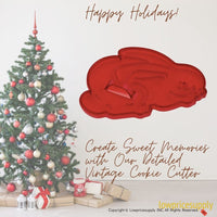 50 Pack Vintage Style Rabbit Ears Down Cookie Cutter, Christmas Cookie Cutters, Christmas Baking Supplies