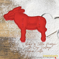 50 Pack Vintage Style Circus Burro Cookie Cutter, Christmas Cookie Cutters, Christmas Baking Supplies