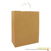 200 CASE Jumbo 16"L X 6"W X 19"H Kraft Paper Shopping Bags Reusable Paper Bags For Retail Stores, Craft Fairs, Party Favors, And Merchandise Packaging