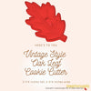 50 Pack Vintage Style Oak Leaf Cookie Cutter, Christmas Cookie Cutters, Christmas Baking Supplies