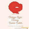50 Pack Vintage Style Turkey Cookie Cutter, Christmas Cookie Cutters, Christmas Baking Supplies