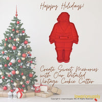 50 Pack Vintage Style Kris Kringle Cookie Cutter, Christmas Cookie Cutters, Christmas Baking Supplies