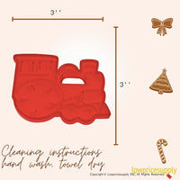 50 Pack Vintage Style Choo Choo Cookie Cutter, Christmas Cookie Cutters, Christmas Baking Supplies