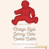 50 Pack Vintage Style Johnny Cake Cookie Cutter, Christmas Cookie Cutters, Christmas Baking Supplies
