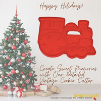 50 Pack Vintage Style Choo Choo Cookie Cutter, Christmas Cookie Cutters, Christmas Baking Supplies