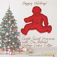 50 Pack Vintage Style Johnny Cake Cookie Cutter, Christmas Cookie Cutters, Christmas Baking Supplies